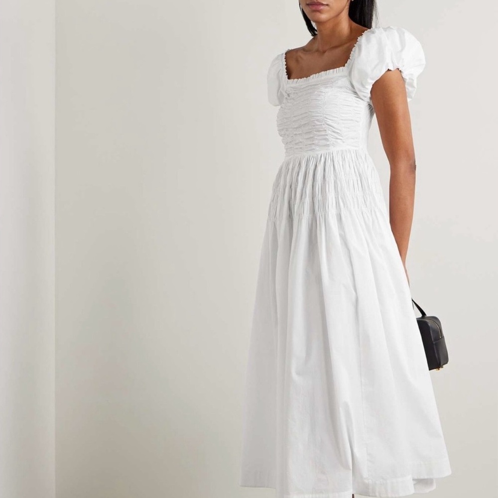 Doen White Puff Sleeve Dress